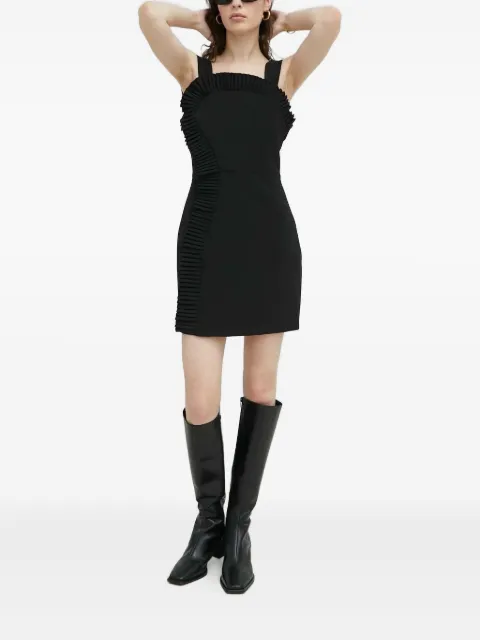 The Kooples ruffle-detail mini dress Black FROB25087K