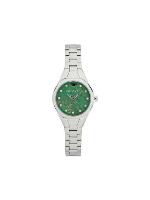 Trussardi crystal-embellished 30mm Green R2453159507
