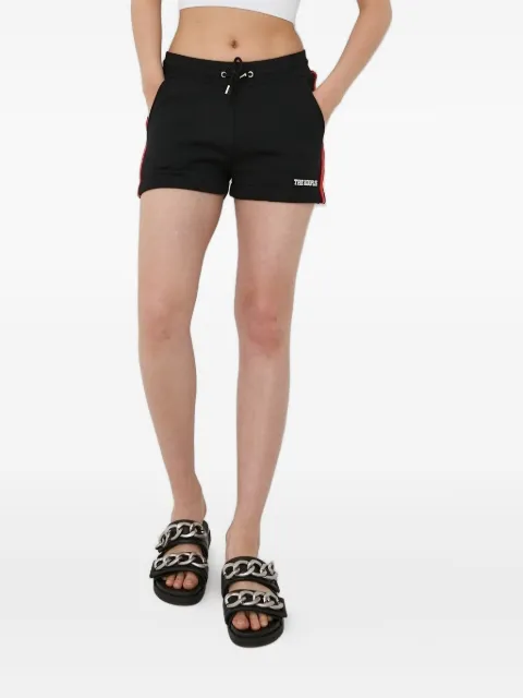 The Kooples side-stripe logo-detail shorts Black FSHO24016K