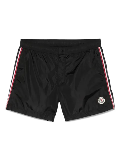 Moncler stripe swim shorts Black L10912C0001453326