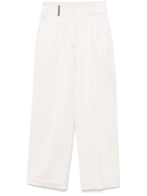 Peserico gabardine trousers Pink P04079D06655