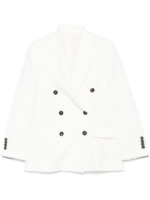 Brunello Cucinelli double-breasted blazer Neutrals MH1267040C600