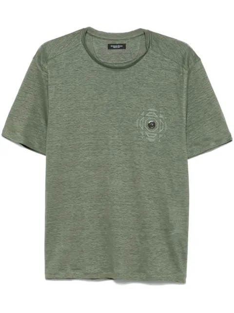 Stefano Ricci linen T-shirt Green MNH5104070LNV029