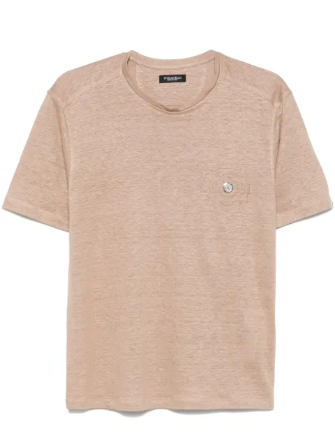 Stefano Ricci linen T-shirt Neutrals MNH5104070LN