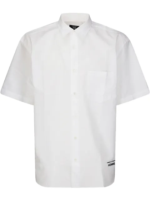 Comme des Garçons Homme logo-embroidered shirt White HOB103S253