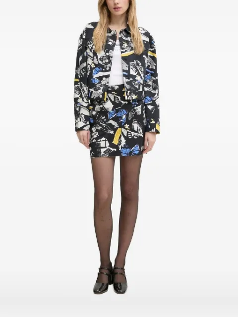 MOSCHINO JEANS cropped jacket Black J06113241