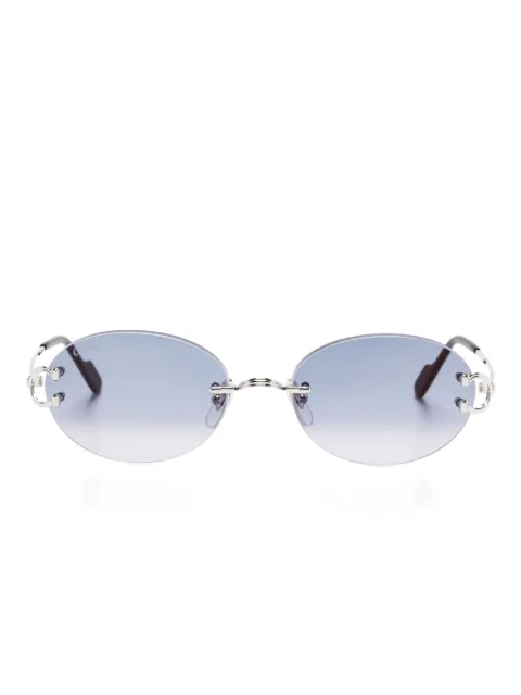 Cartier Eyewear rimless sunglasses Silver CT0551S003