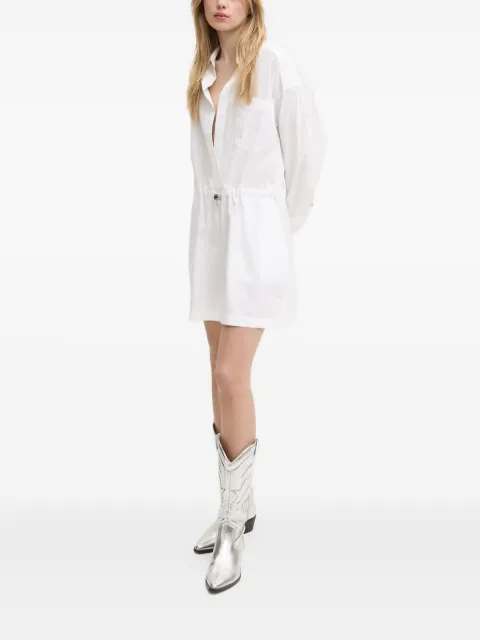 MOSCHINO JEANS drawstring-waist playsuit White J04553227
