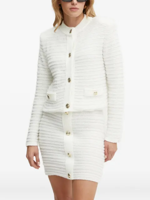SIMONA CORSELLINI buttoned pocket cardigan White GIO02