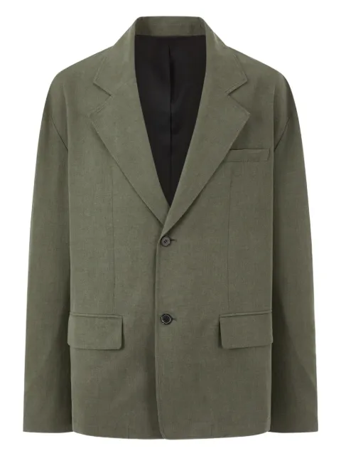 TOMBOY slub-textured blazer Green 9155212184