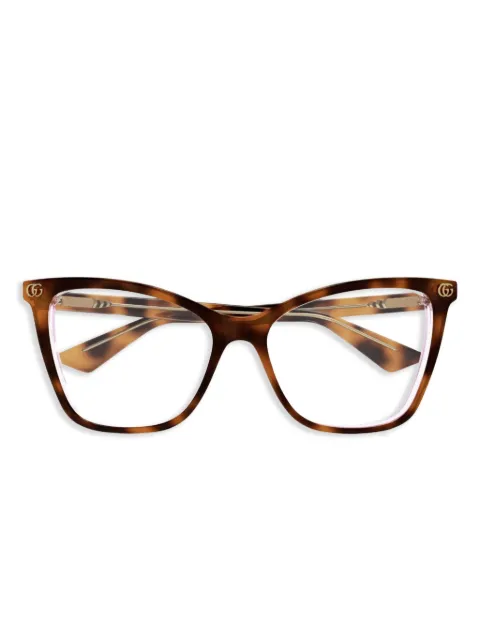 Gucci Eyewear Interlocking G glasses Brown GG1817O