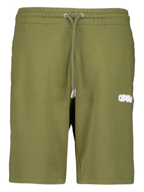 Off-White Spray Arrow track shorts Green OMCI013S25FLE003