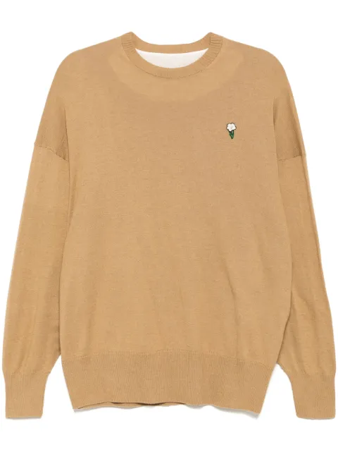 Undercover round next long sleeves tops Brown UC1E4903