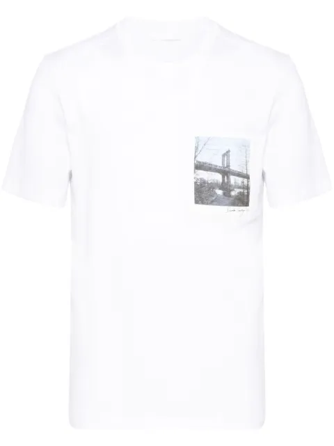 Helmut Lang New York Bridge Postcard T-shirt White O06HM513