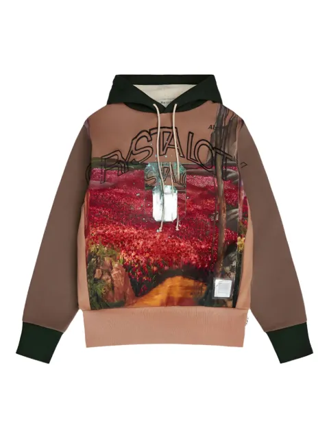 Advisory Board Crystals graphic-print hoodie Brown ABCFW24H021EY05