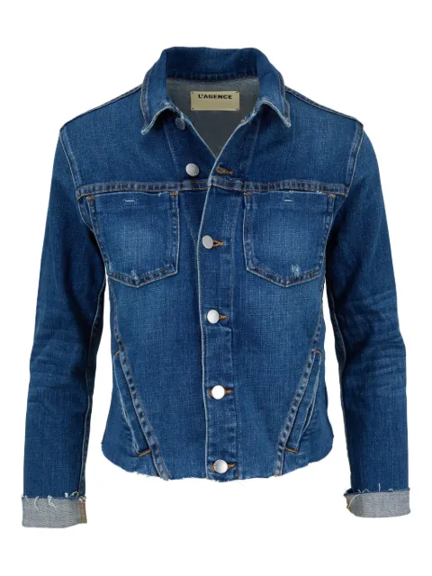L'Agence distressed denim jacket Blue 1431RDM