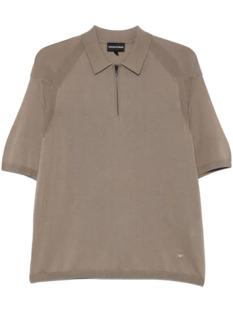 Emporio Armani jersey-knit polo shirt Green EM000680AF139071