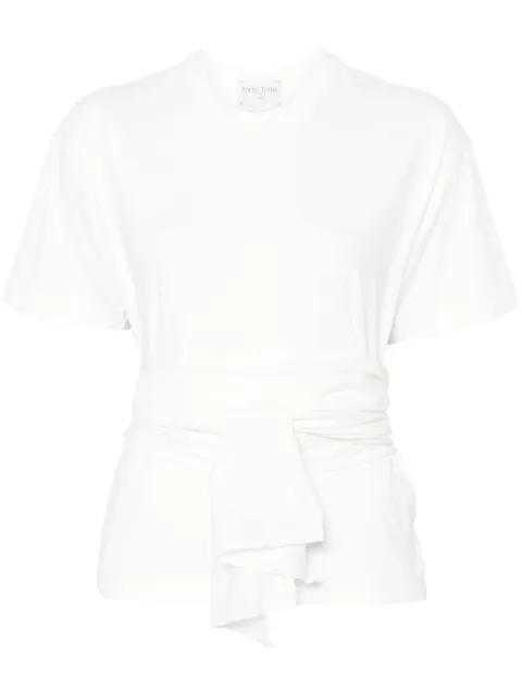 Forte Forte wrap-detail T-shirt White 13637