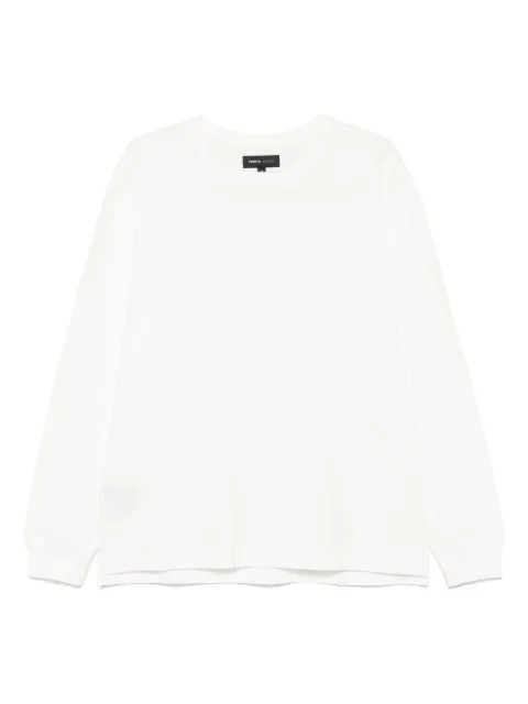 Purple Brand textured cotton T-shirt White P204TJCM724