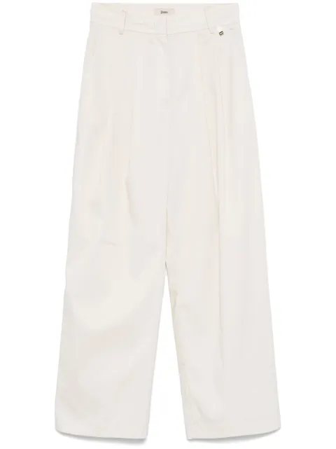 Herno pleat-detailing trousers Neutrals PT000119D13253