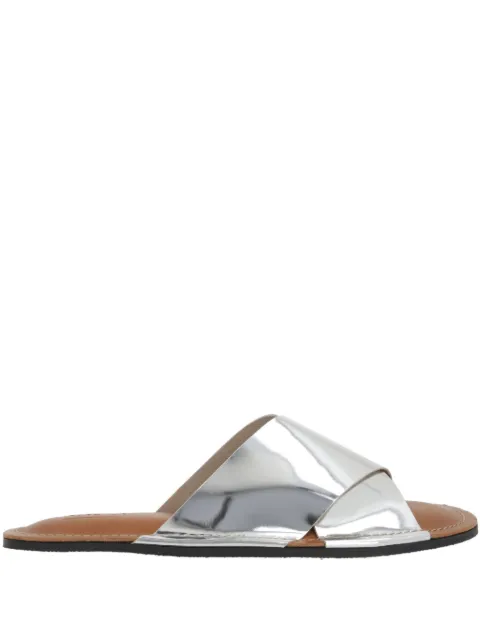 Plan C crossover-strap sandals Silver SACSF07G01LC003