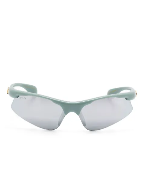 Gucci Eyewear logo-lettering sunglasses Green GG1774S005