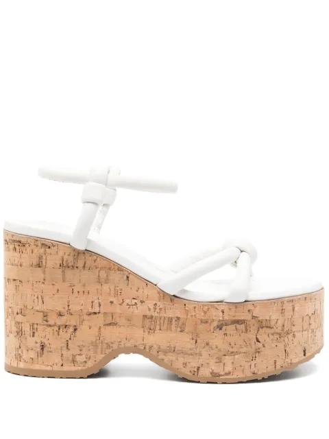 Gianvito Rossi 110mm leather sandals White G3248445SUGNAP