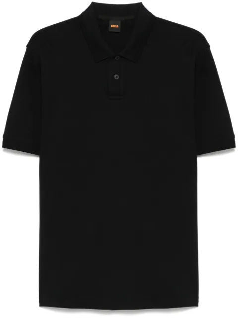 BOSS logo-embroidered polo shirt Black 50520109