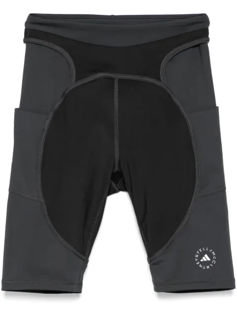 adidas by Stella McCartney layered-detail cycling shorts Black JM0304