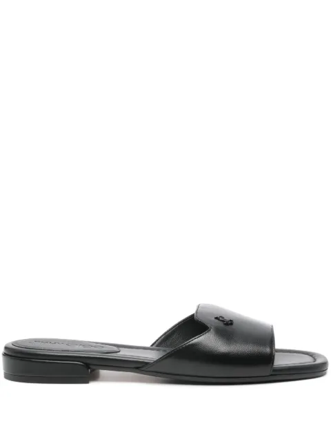 Jimmy Choo Dina slides Black DINAFLATNAP