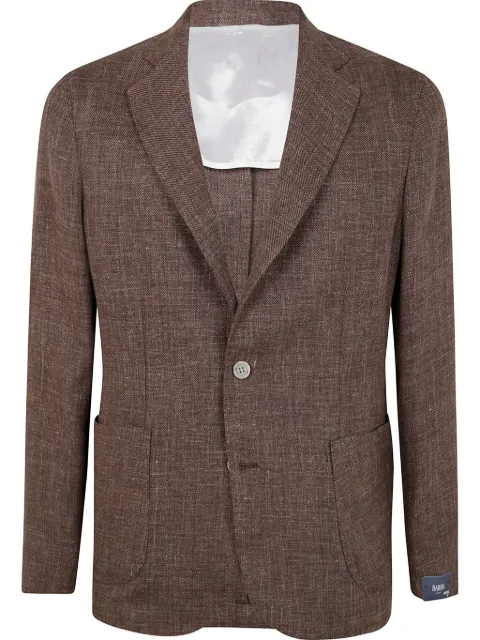 Barba single-breasted blazer Brown EASY48003