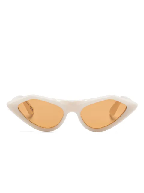 Marni Eyewear sculpted-frame sunglasses Neutrals 9G3