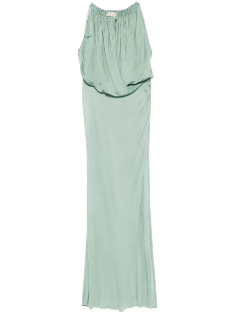 Blumarine draped-detail maxi dress Green 2A578A