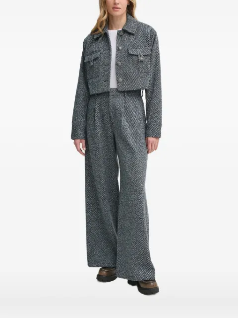 Gestuz cropped pocket-detail top Grey 10909731