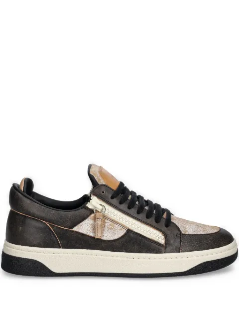 Giuseppe Zanotti GZ94 double-zip low-top sneakers Brown RM50004003