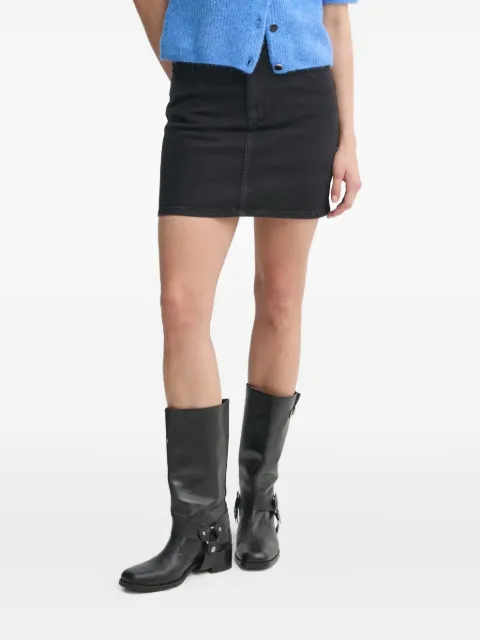Gestuz denim mini skirt Black 10909827