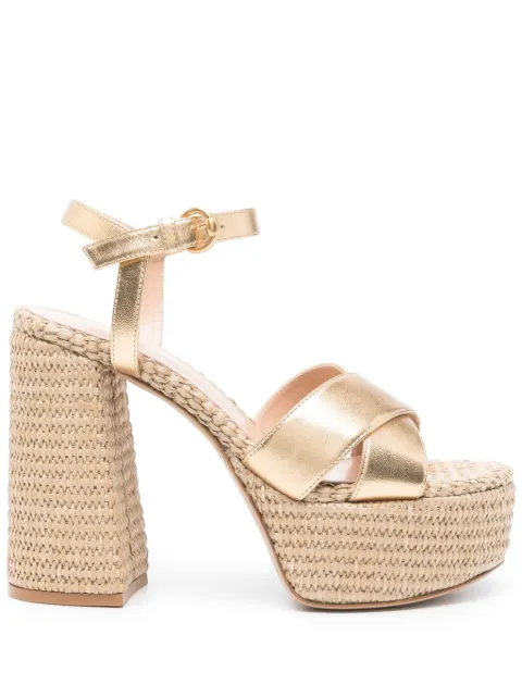 Gianvito Rossi 110mm Bebe sandals Neutrals G3152270RICNWA