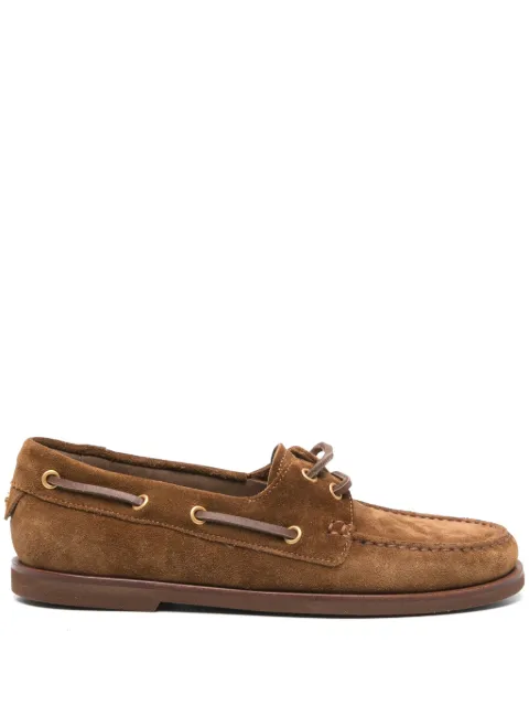 Gianvito Rossi Vandée suede loafers Brown G2536710GOMS4C