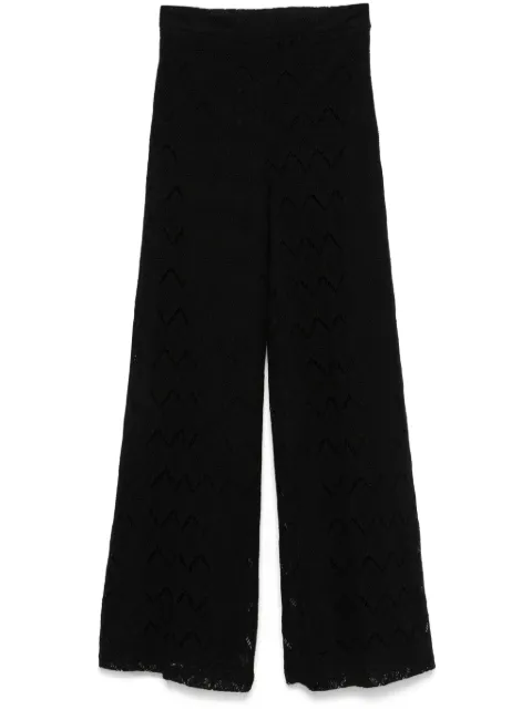 TWINSET macramé trousers Black 251TP2409