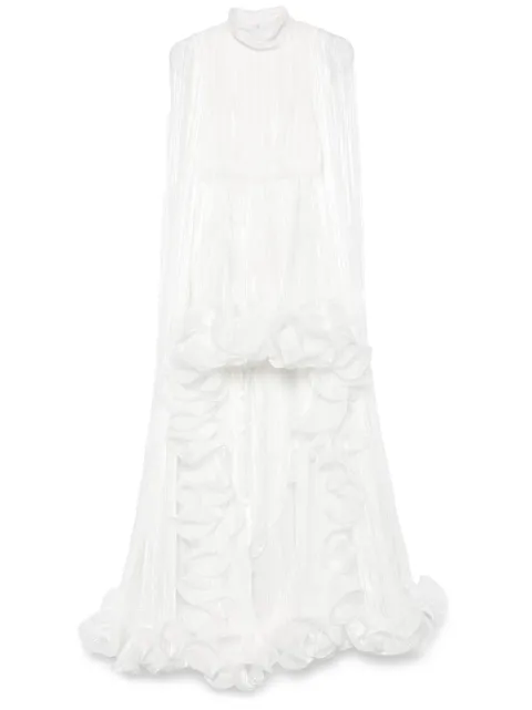 Ana Radu plissé gown White 43979