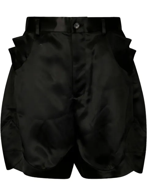 Noir Kei Ninomiya pocket-flap shorts Black 3OP002S251