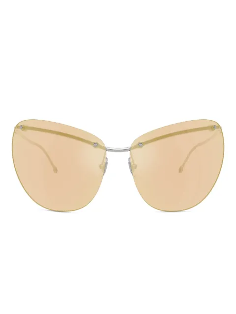 Diesel rimless cat-eye sunglasses Silver LX100700LEC