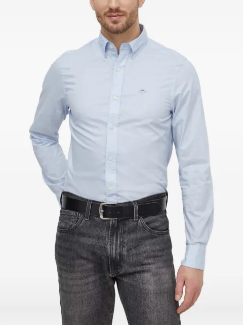 Gant logo-embroidered shirt Blue 3000102