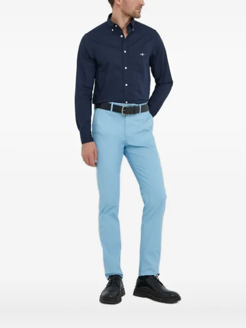 Gant logo-embroidered shirt Blue 3000100