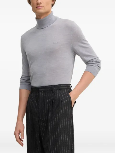 Gant turtleneck wool sweater Grey 8050207