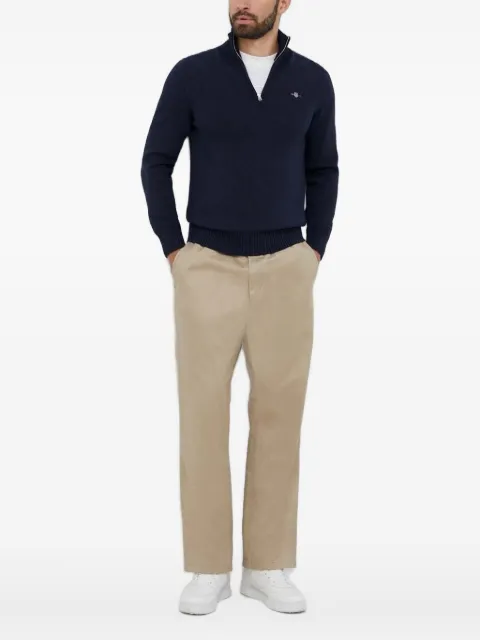 Gant embroidered-logo sweater Black 8030170