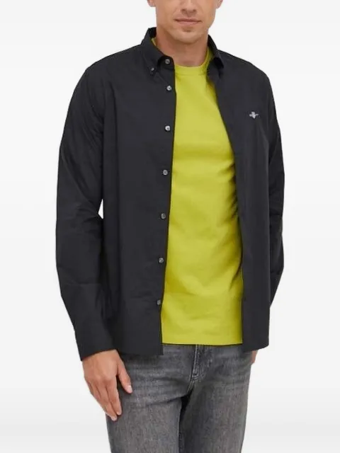 Gant logo-embroidered button-down shirt Black 3000102