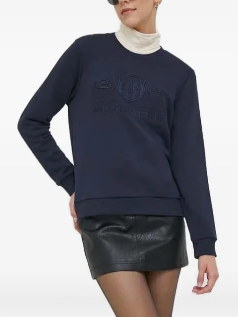 Gant Tonal Archive Shield logo-embroidered sweatshirt Blue 4200663