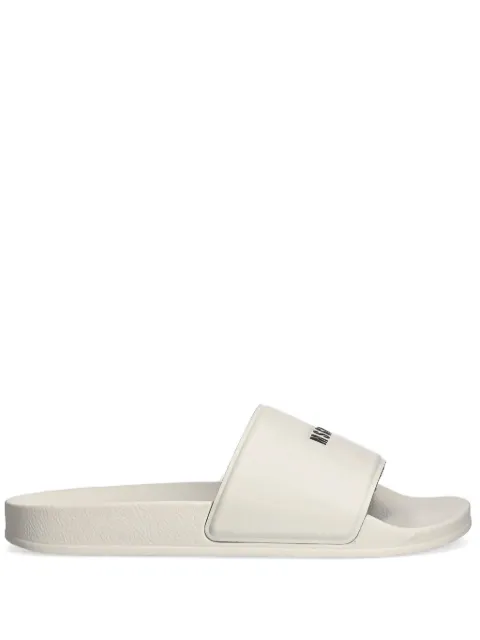 MSGM logo-print slides White 3840MS20897002