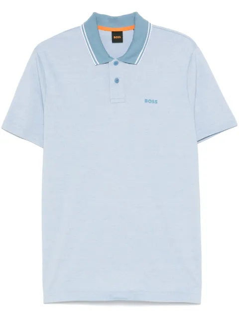 BOSS piqué polo shirt Blue 50507814